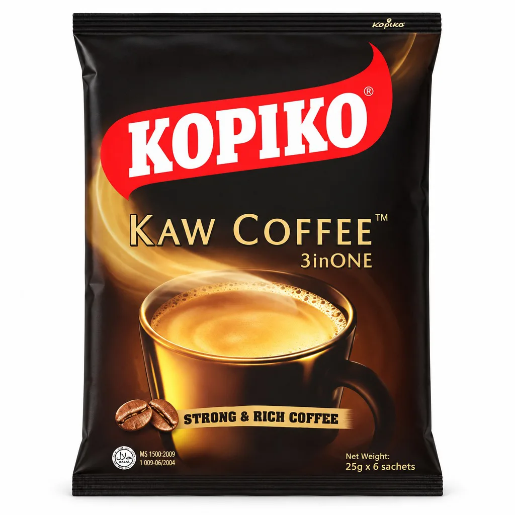 Kopiko Kaw Coffee 3 in 1 Strong and Rich Coffee