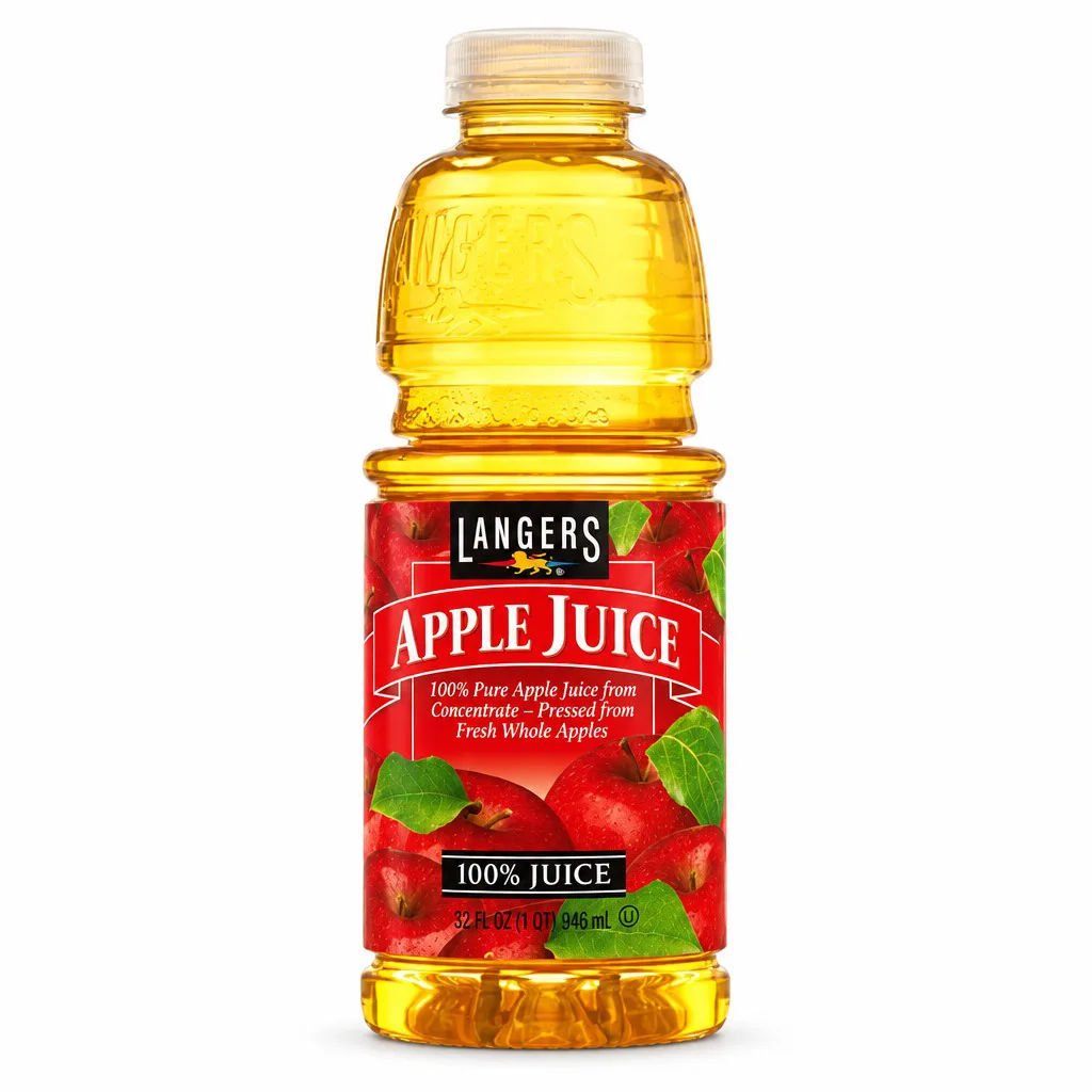 Langers No Sugar Added Apple Juice 946ml
