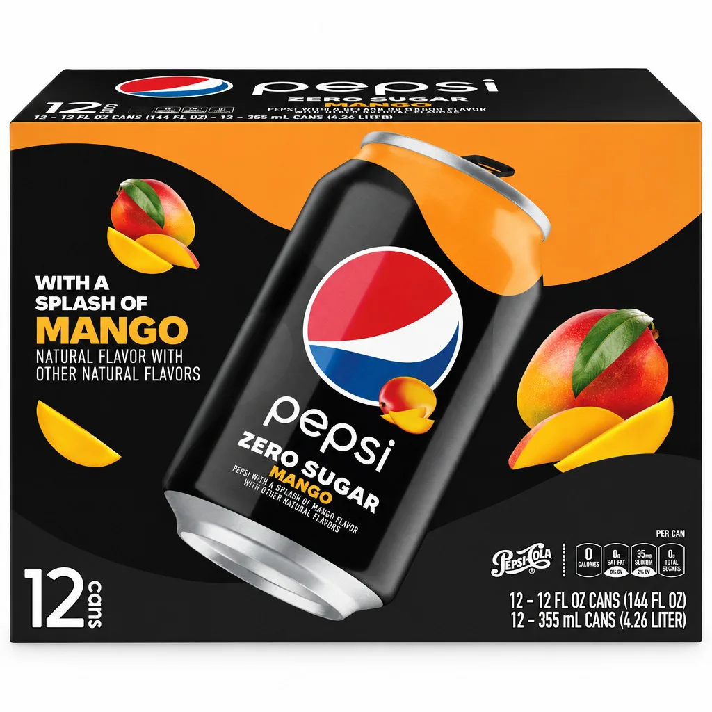 Pepsi Zero Sugar Mango Flavor