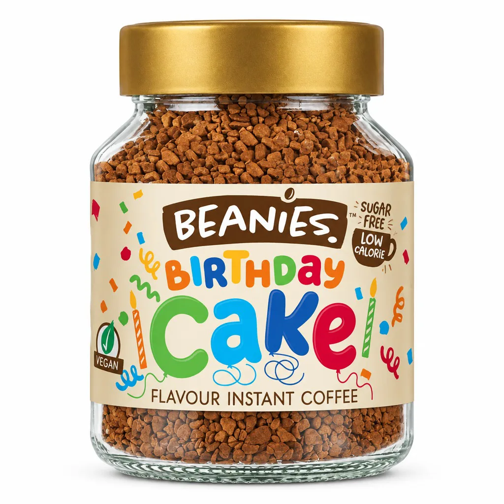 Beanies Birthday Cake Flavour Instant Coffee
