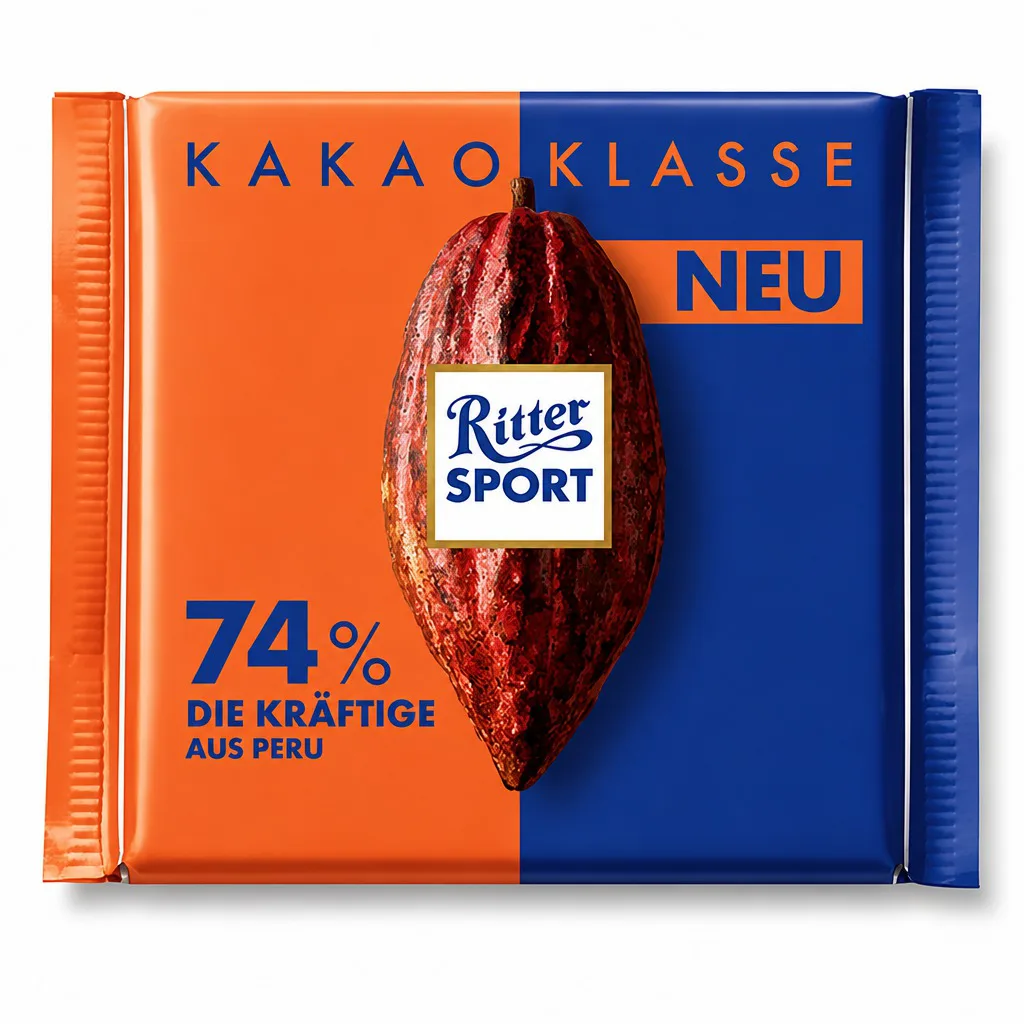 Ritter Sport Dark Chocolate 74% Cocoa 100g