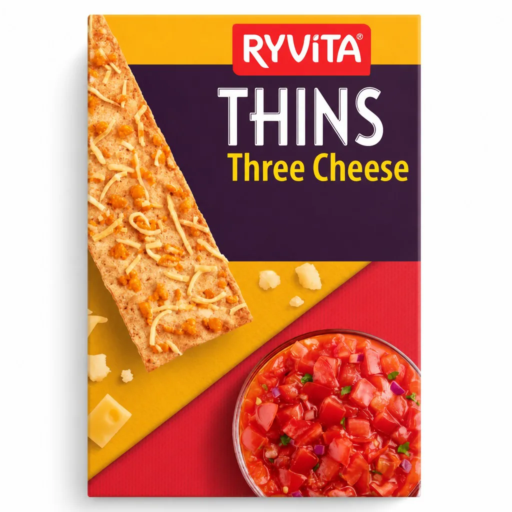 Ryvita Thins Three Cheese Snack