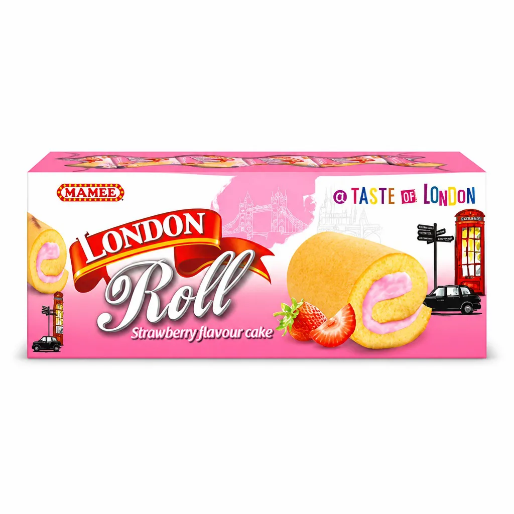 London Roll Strawberry Flavor Cake