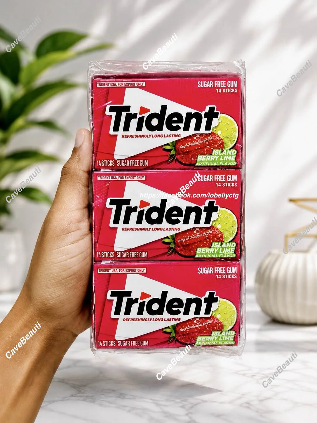 Trident Island Berry Lime Sugar Free Gum