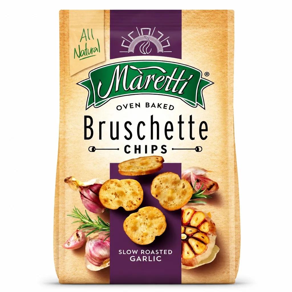 Maretti Bruschette Slow Roasted Garlic Chips 142g