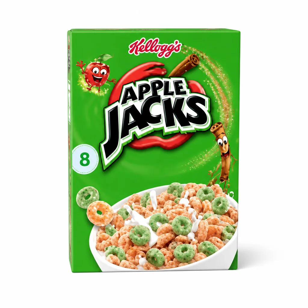 Kellogg's Apple Jacks Cereal With Apple Cinnamon