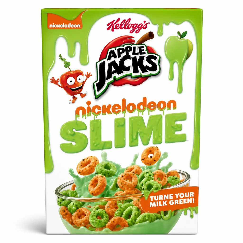 Kellogg's Apple Jacks Nickelodeon Slime Cereal