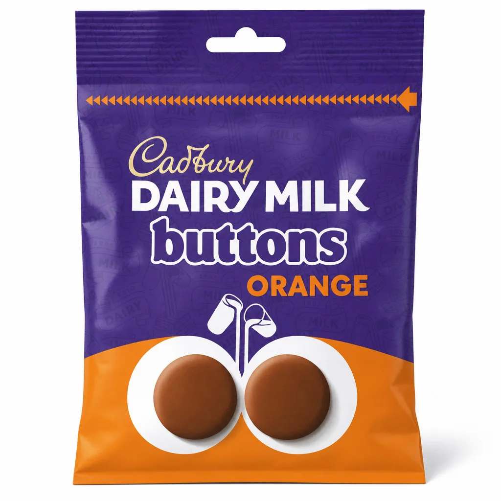 Cadbury Dairy Milk Buttons Orange 110g