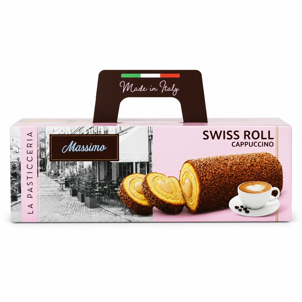 Maestro Massimo Swiss Roll Cappuccino Cake 300g