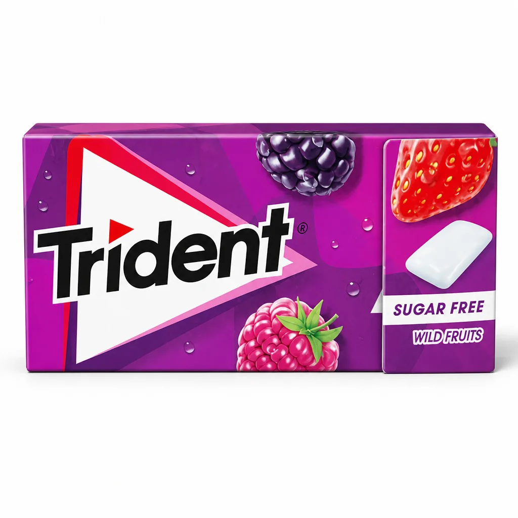 Trident Sugar Free Wild Fruits Flavor Gum