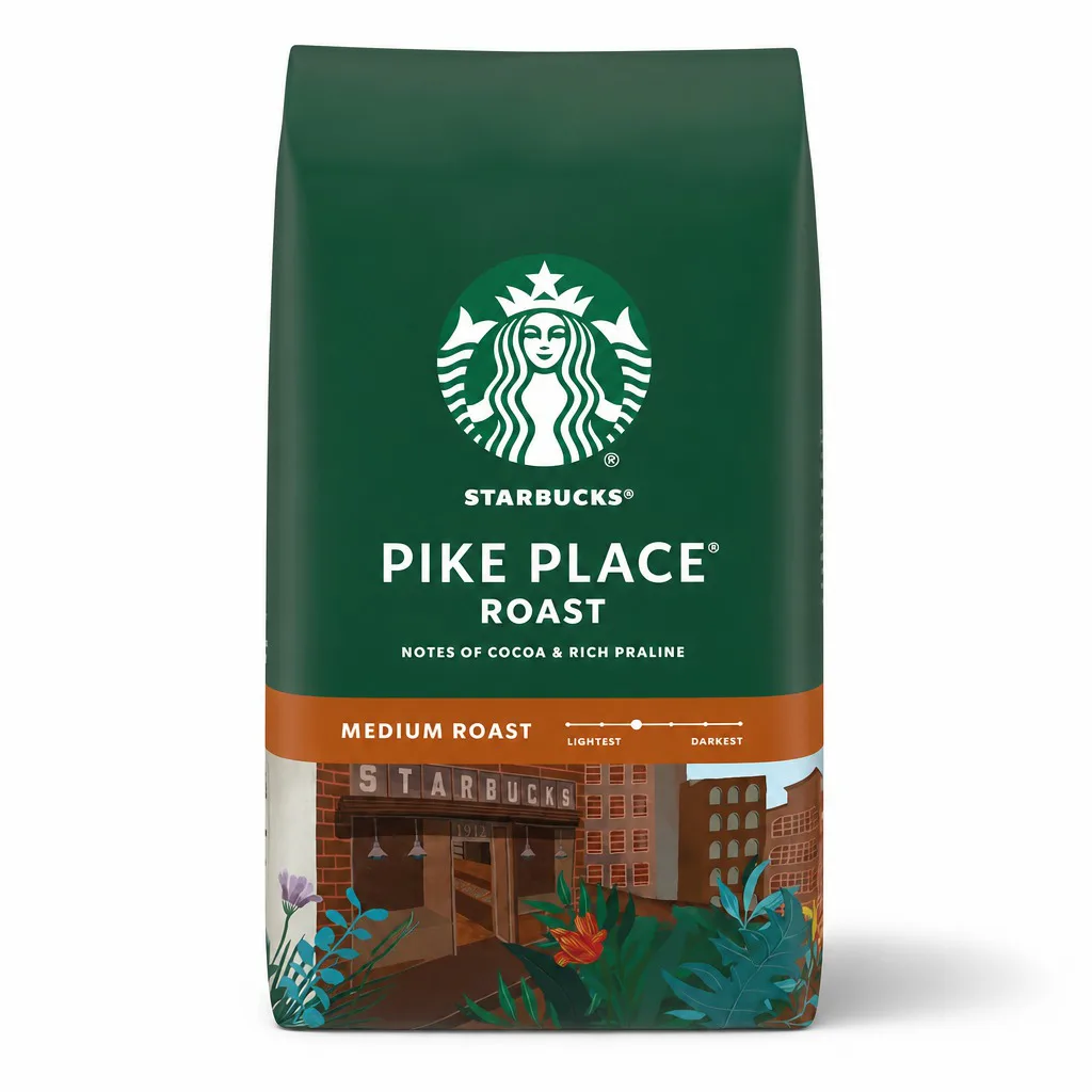 Starbucks Pike Place Roast Whole Bean Coffee 340g