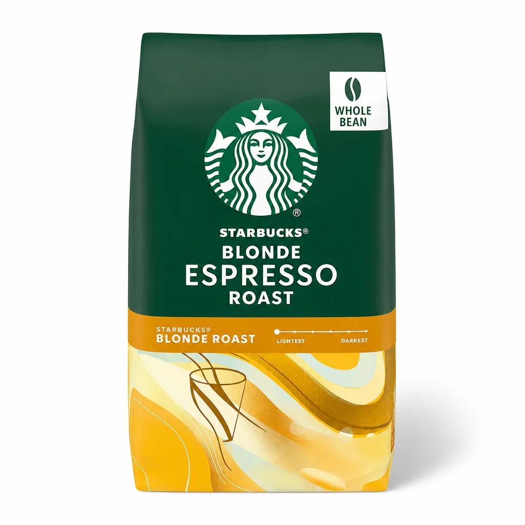 Starbucks Blonde Espresso Roast Whole Bean Coffee 340g