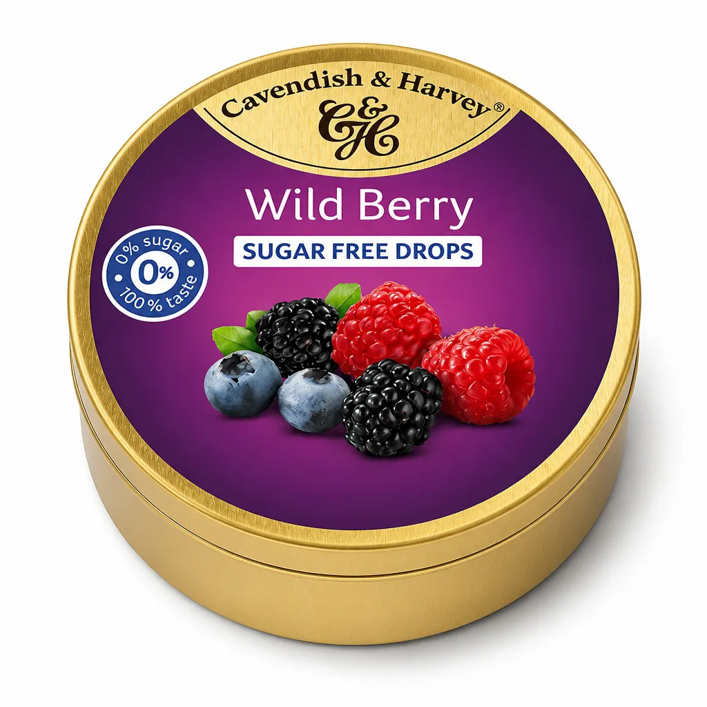 Cavendish and Harvey Sugar Free Wild Berry Drops 175g