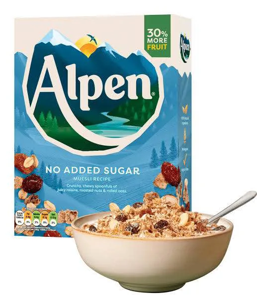 Alpen No Added Sugar Naturally Wholesome Muesli 550g