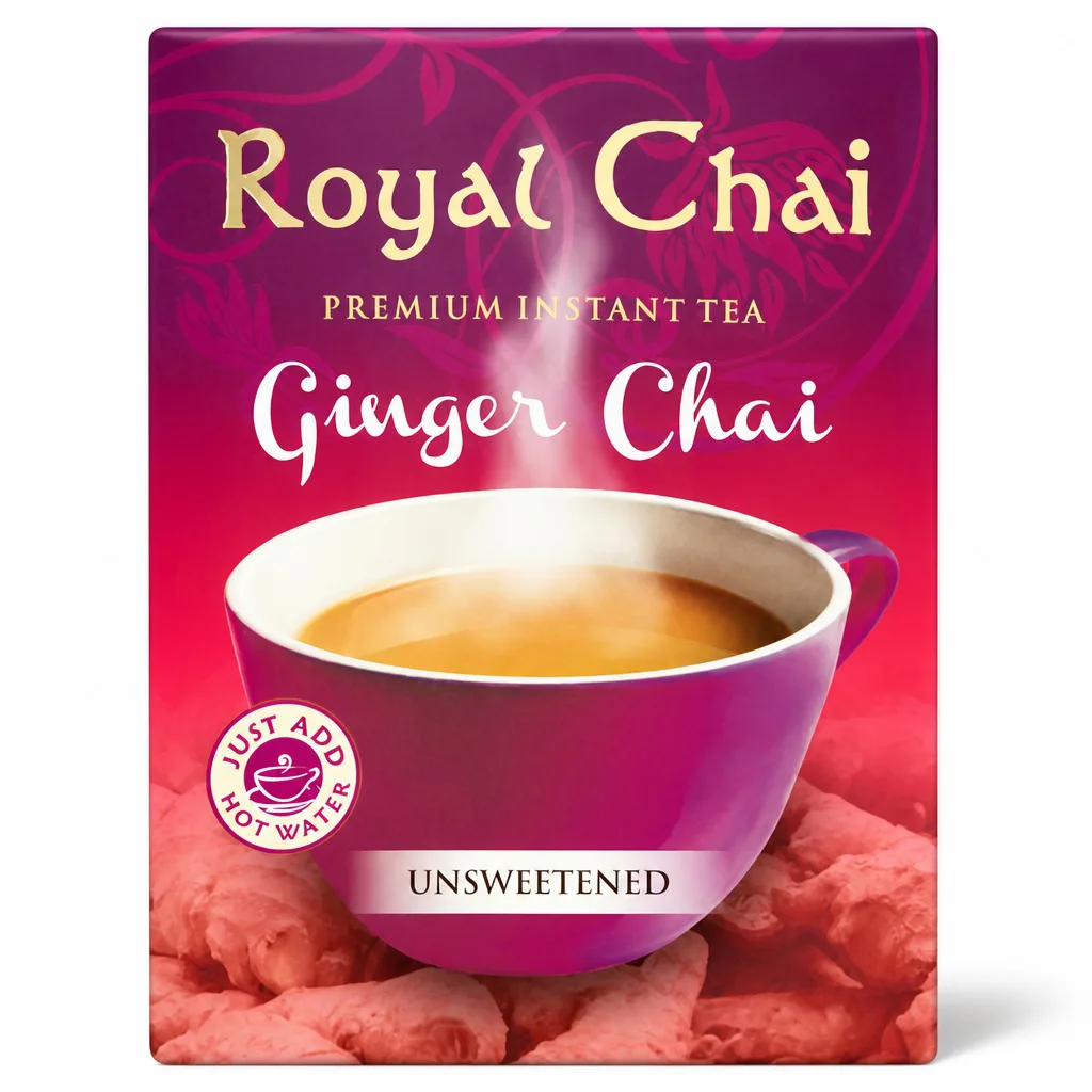 Royal Chai Ginger Unsweetened Premium Instant Tea 180g