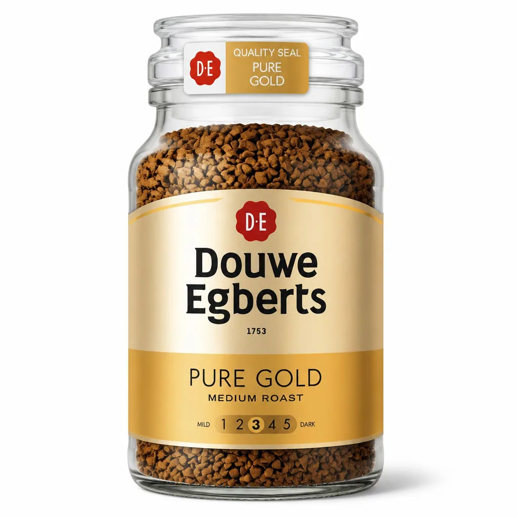 Douwe Egberts Pure Gold Medium Roast Instant Coffee 190g