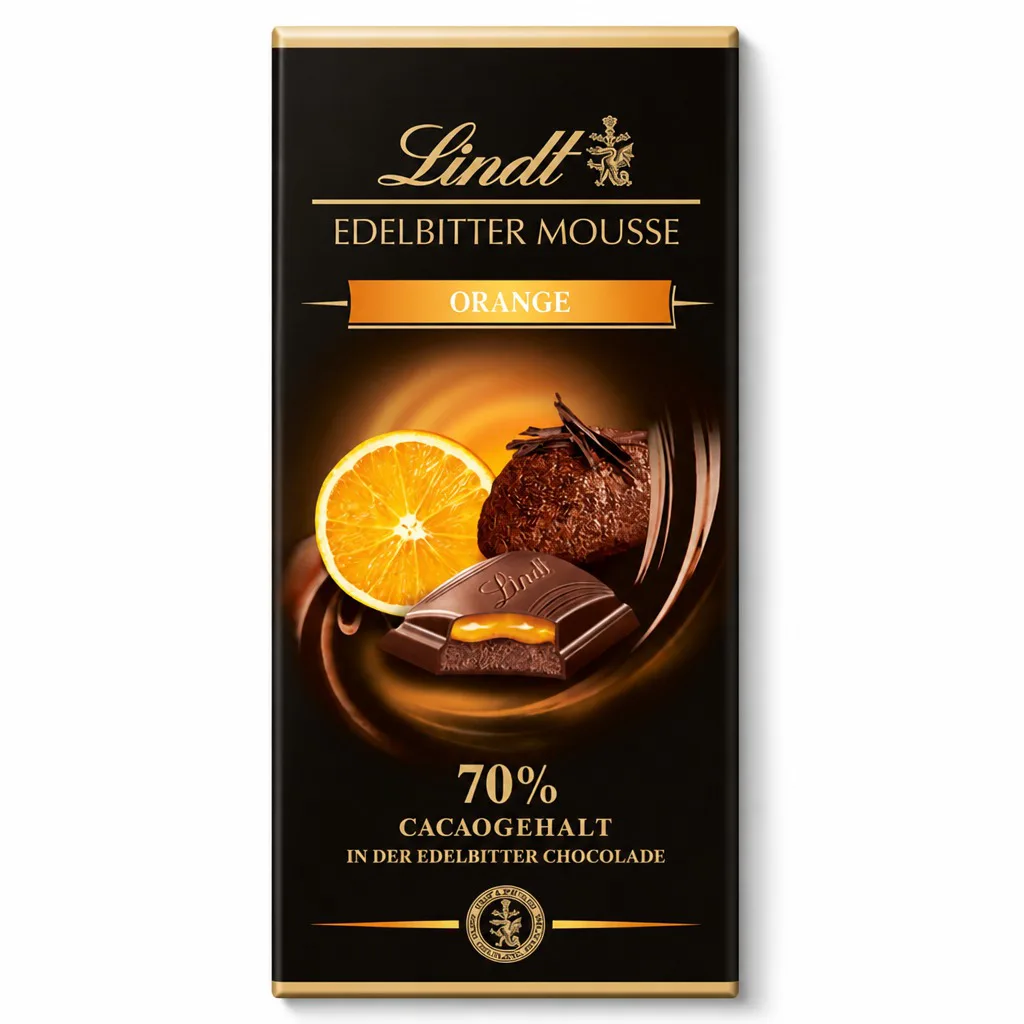 Lindt Edelbitter Mousse Orange 150g