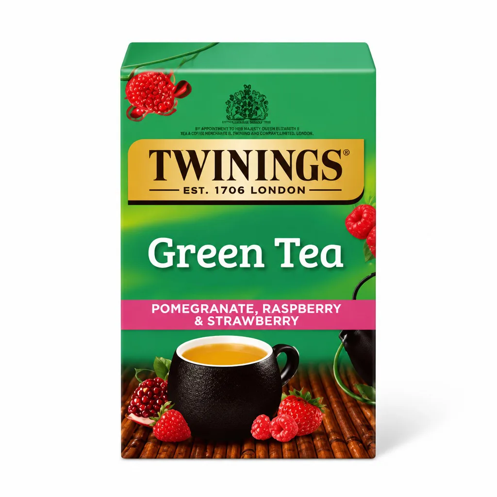 Twinings Green Tea Pomegranate, Raspberry & Strawberry