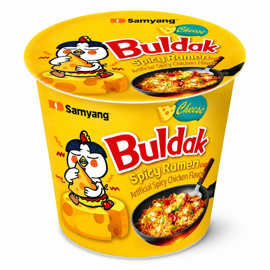 Samyang Cheese Hot Chicken Flavor Ramen Cup Noodles 70g