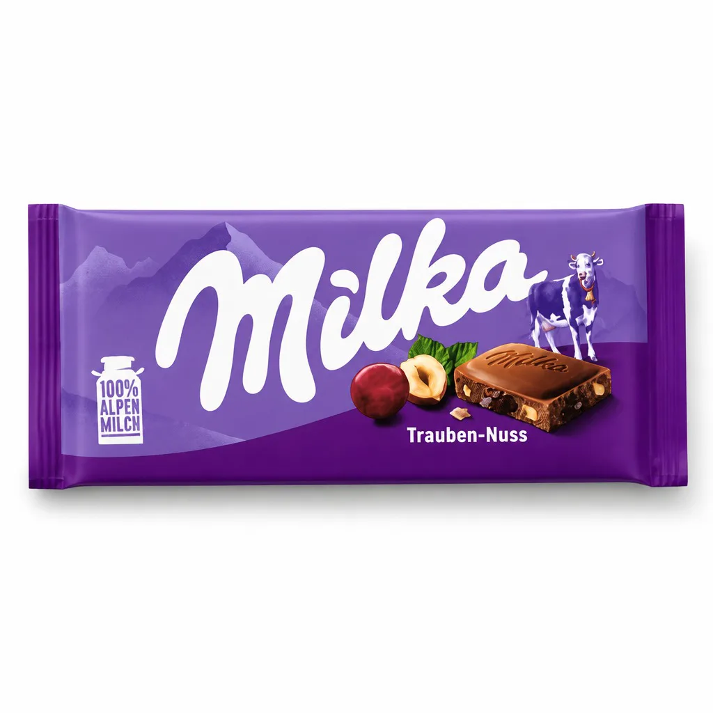 Milka Raisins and Hazelnuts Chocolate 90g