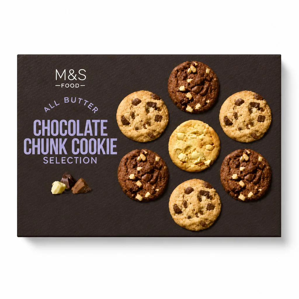 M&S Belgian Chocolate Chunk Cookies Selection 500g