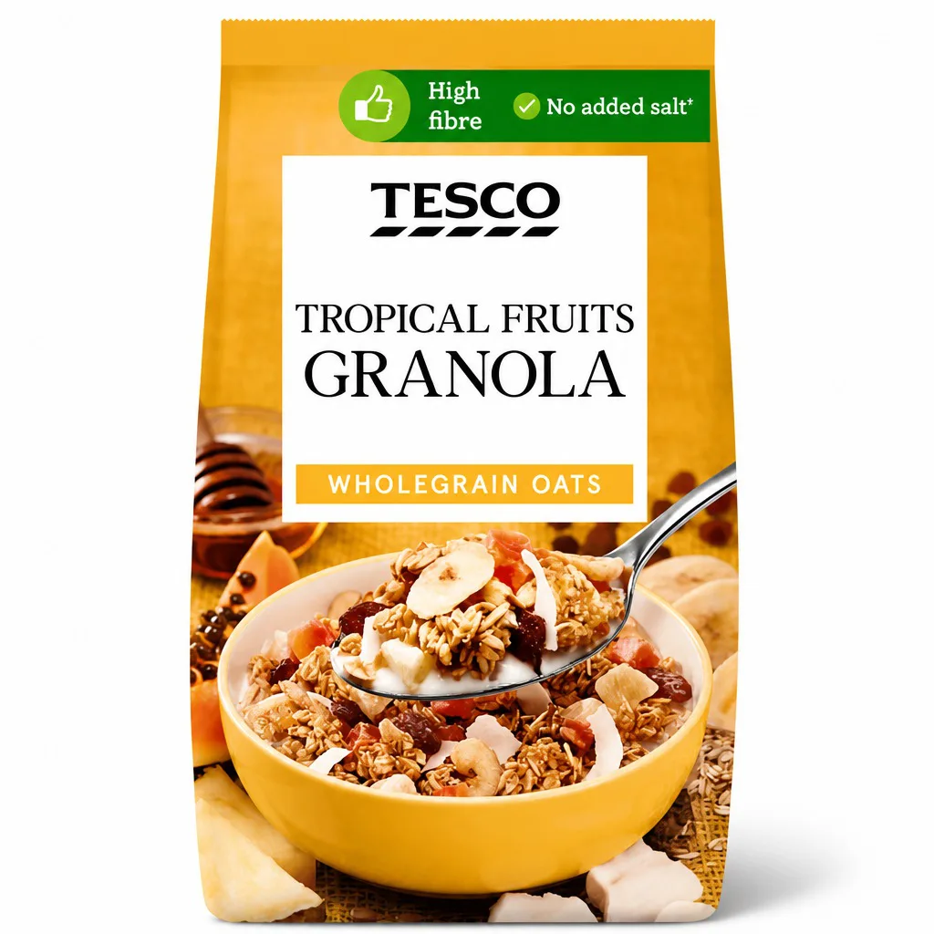 Tesco Tropical Fruits Granola 1kg