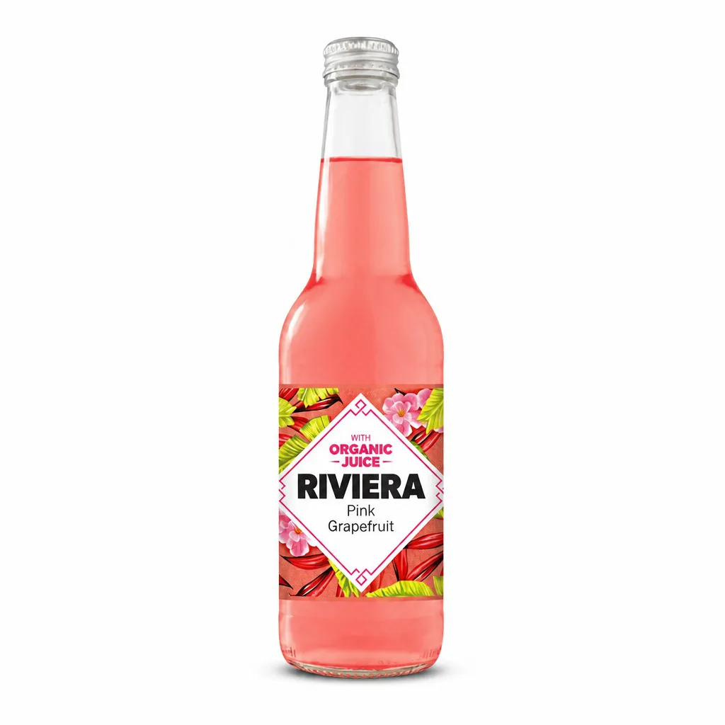 Riviera Pink Grapefruit with Organic Juice 330ml