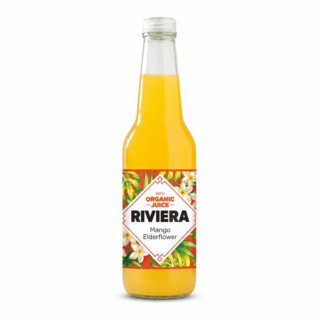 Riviera Mango Elderflower with Organic Juice 330ml