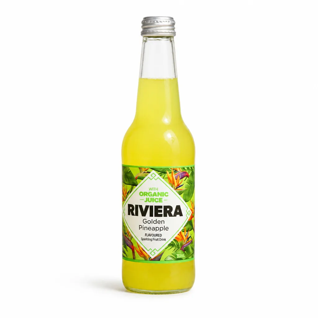 Riviera Golden Pineapple with Organic Juice 330ml