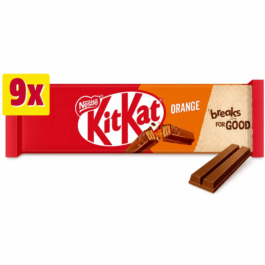 KitKat Orange 2 Finger 9 Pack