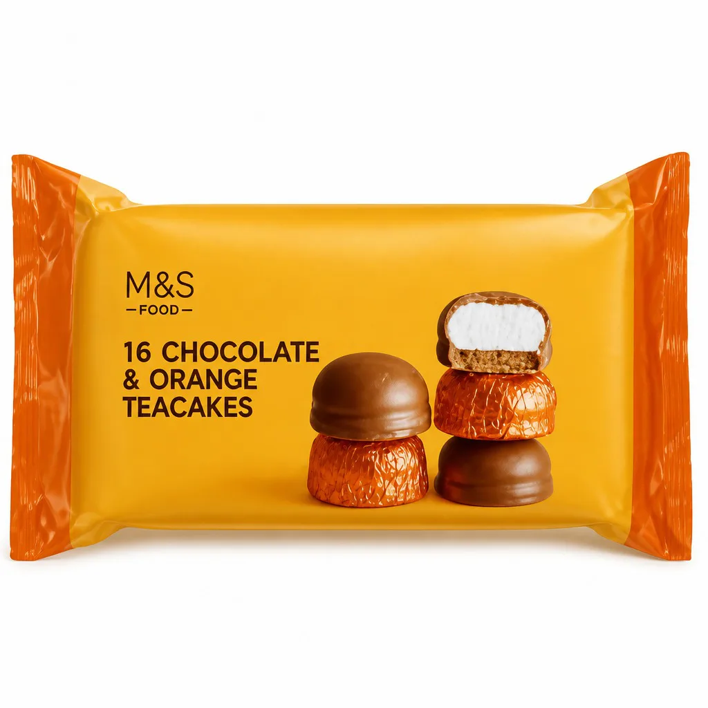 M&S 16 Chocolate and Orange Teacakes