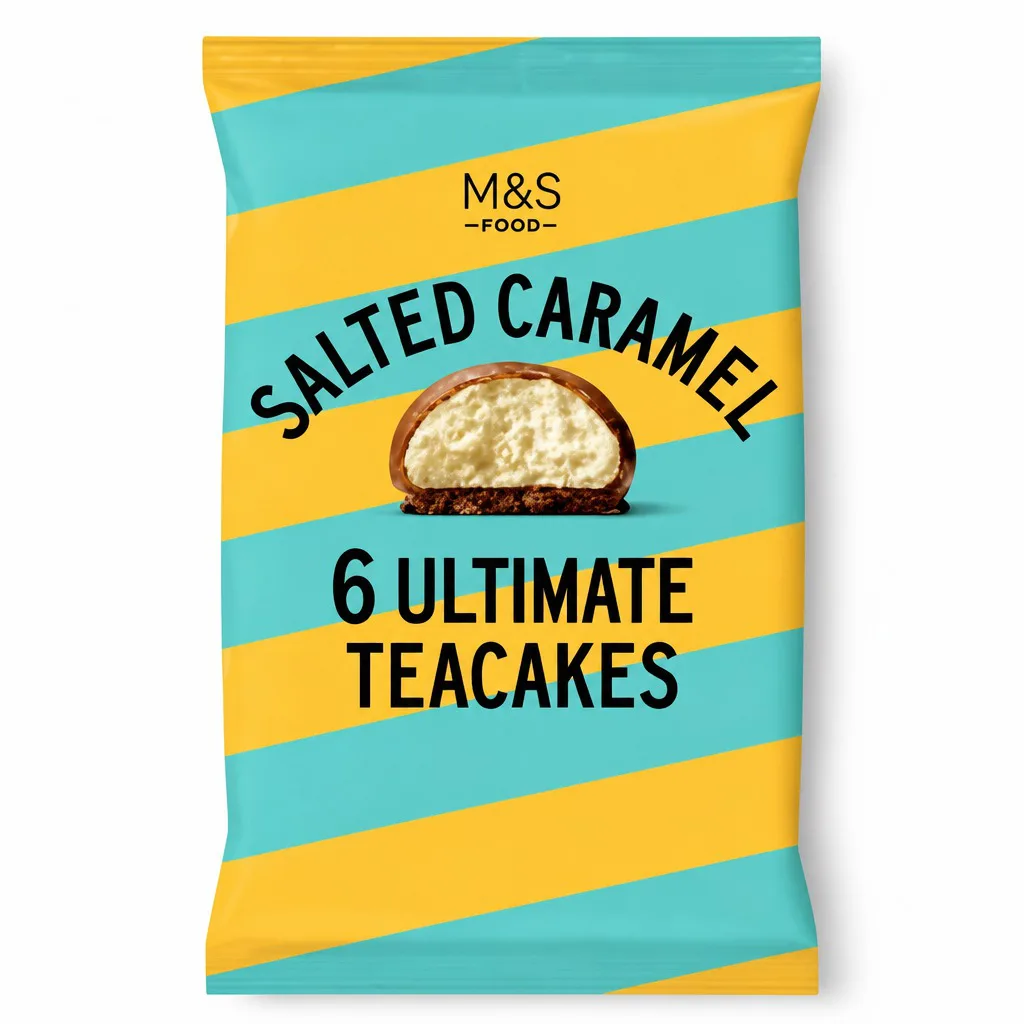 M&S 6 Ultimate Salted Caramel Teacakes 180g