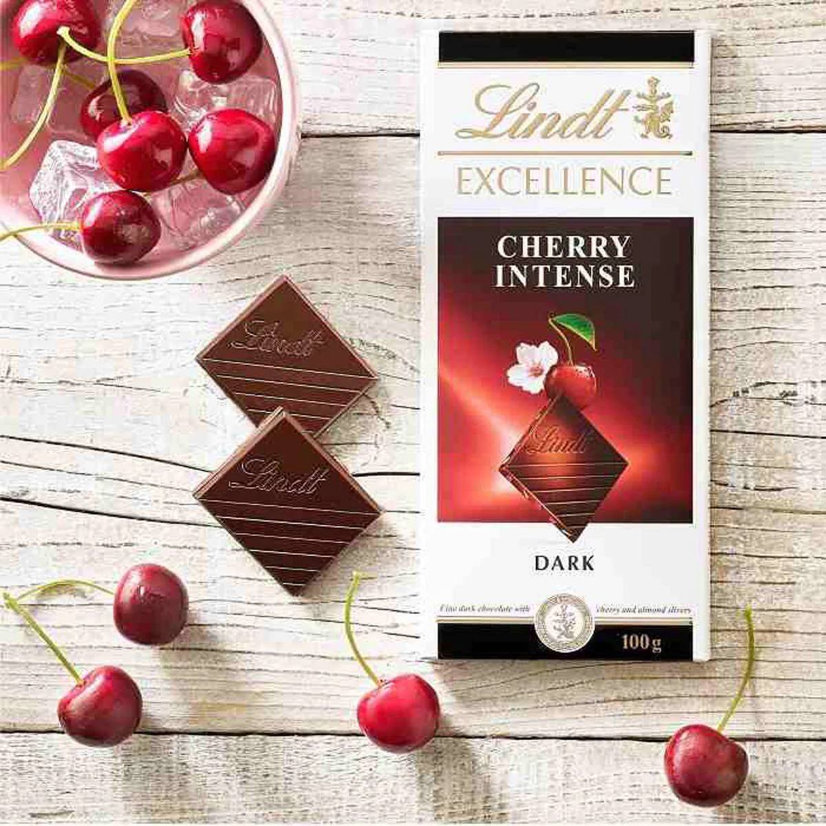 Lindt Excellence Cherry Intense Dark Chocolate 100g