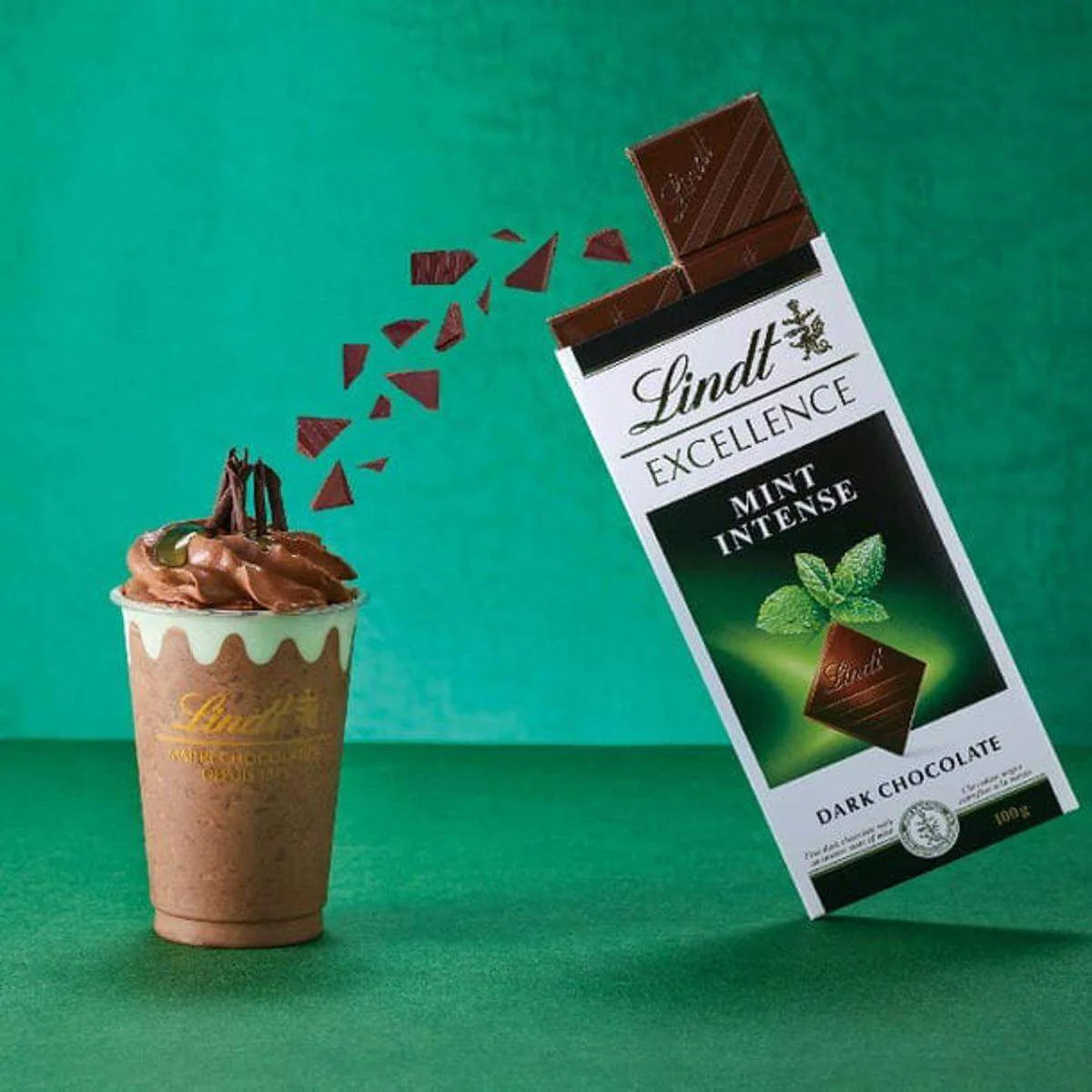 Lindt Excellence Mint Intense Dark Chocolate 100g