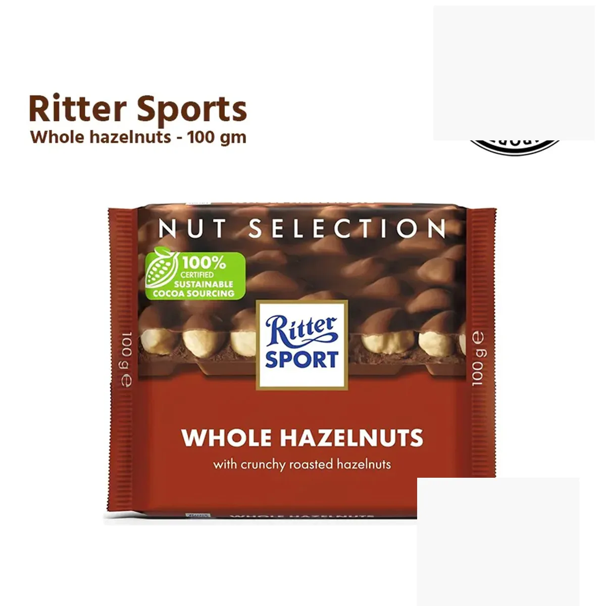 Ritter Sport Whole Hazelnuts 100g